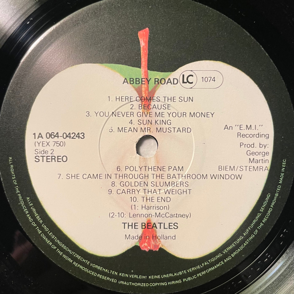 The Beatles ‎– Abbey Road (Голландия)