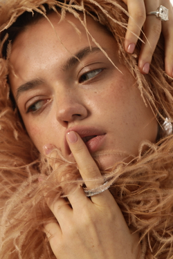 Боа перьевое, пудрового цвета