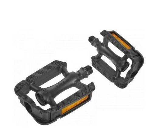 Педали Wellgo URBAN пластиковые, 107x81x24мм, резьба 9/16", полимерные подшипники, черные