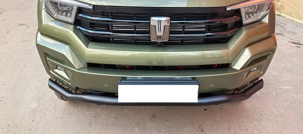 Бампер силовой передний/защита штатного бампера TANK 400 c защитой радиатора (устанавливается только с площадкой RIFT40-30000) РИФ