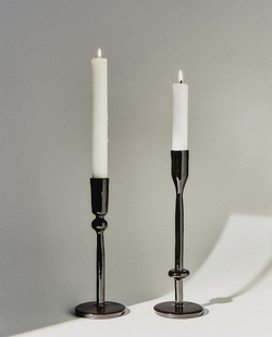 Zara Home Подсвечник из металла, цвет чёрный, 20 см