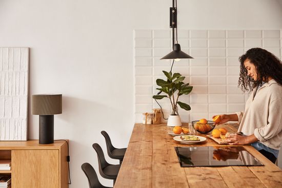 Барный стул Orlando-T - черная искусственная кожа и черная матовая сталь 60-82 см Испания