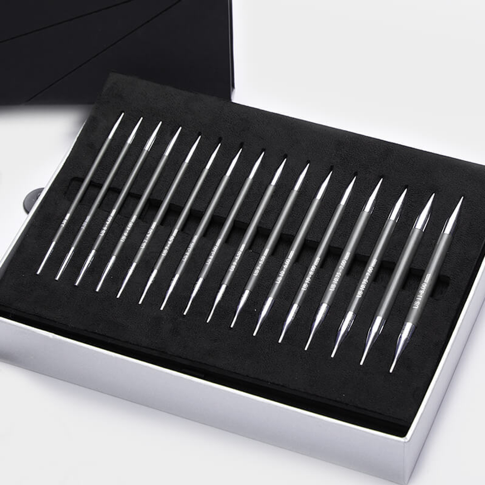 Подарочный набор съемных спиц KnitPro "Karbonz"