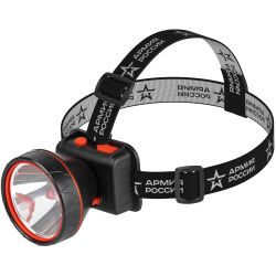 Фонарь налобный светодиодный АРМИЯ РОССИИ GA-803 аккумуляторный Вектор 3 режима