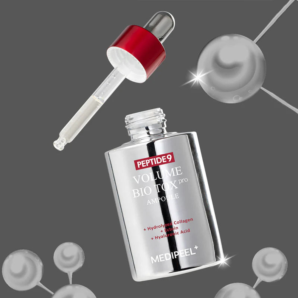 MEDI-PEEL Набор Пептидная сыворотка Peptide 9 Volume Bio Tox Ampoule Pro и Пептидный, антивозрастной крем с матриксилом Peptide 9 Volume & Tension Tox Cream Pro