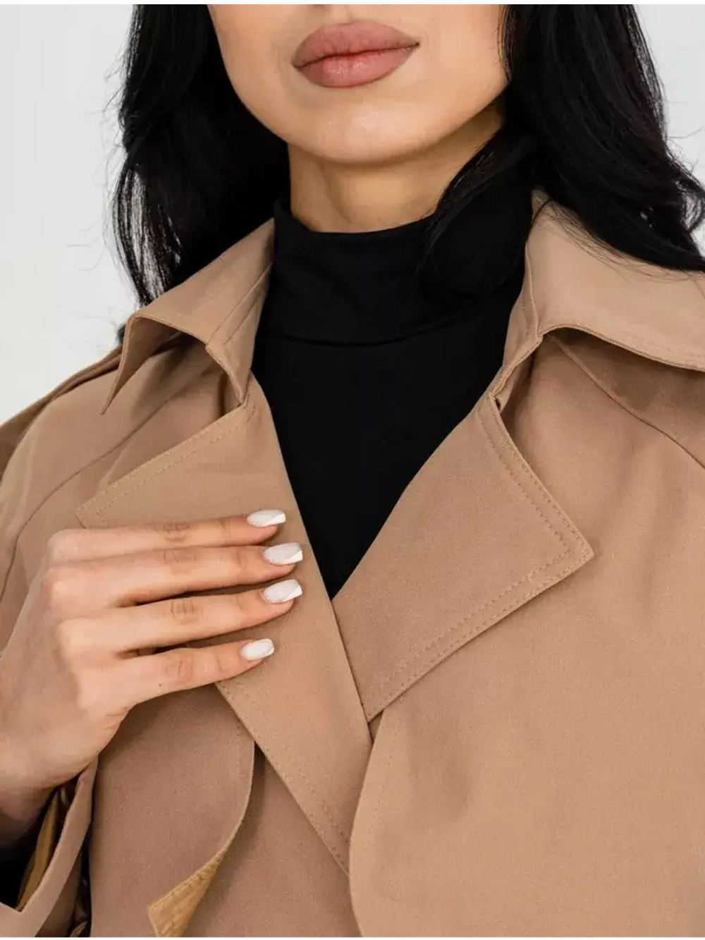 Тренч длинный оверсайз плащ