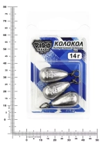 Груз "Колокол" с быстросьемной застежкой (3шт/уп)