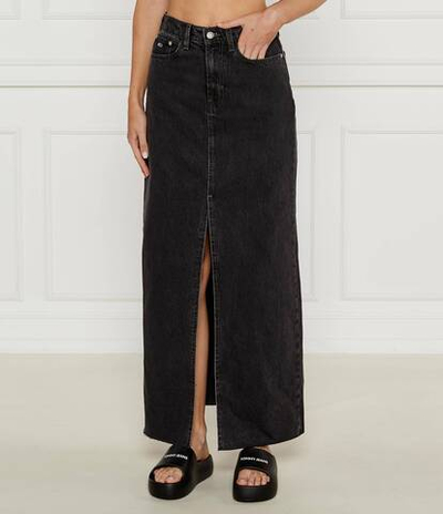 Джинсовая юбка Tommy Jeans - серый(DW0DW20554)