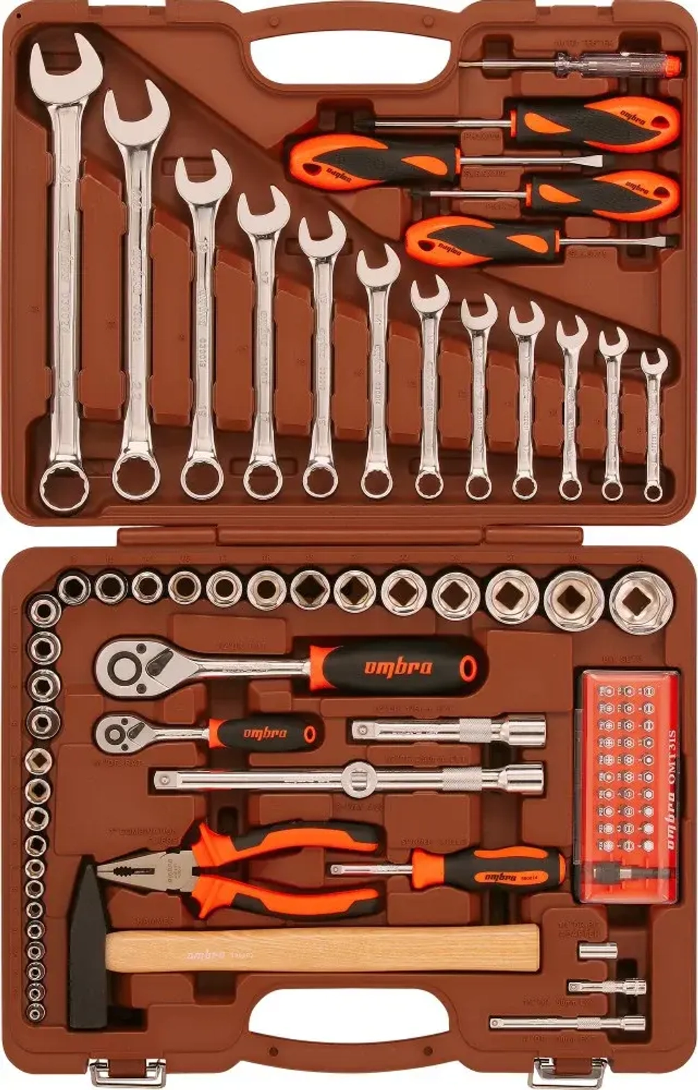 Ombra OMT88S Набор инструмента универсальный 1/4", 1/2"DR, 88 предметов