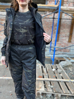 Женская горка Валькирия флис / осень-зима / черный мультикам