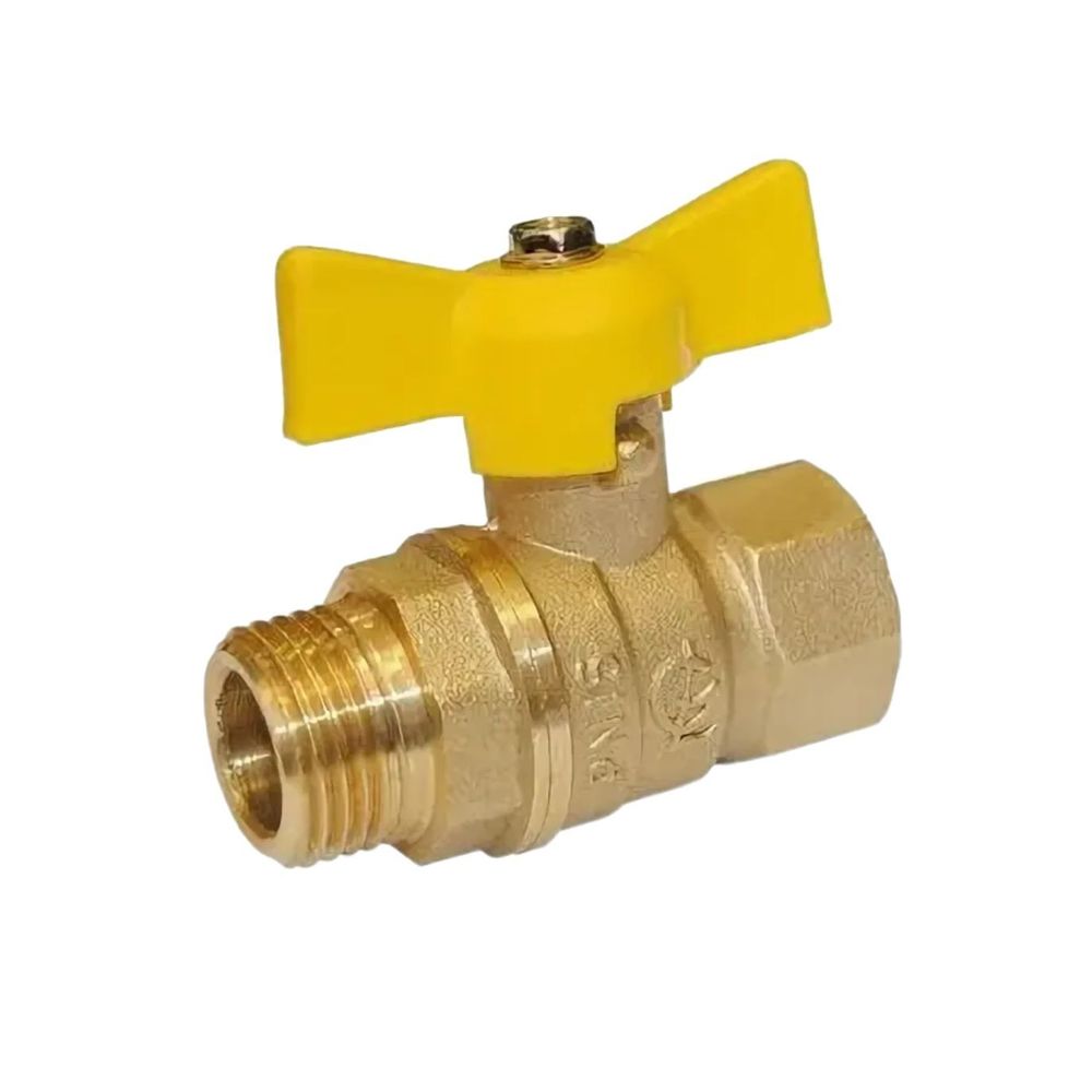 Кран шар лат 1/2&quot; ду15мм б г/ш газ