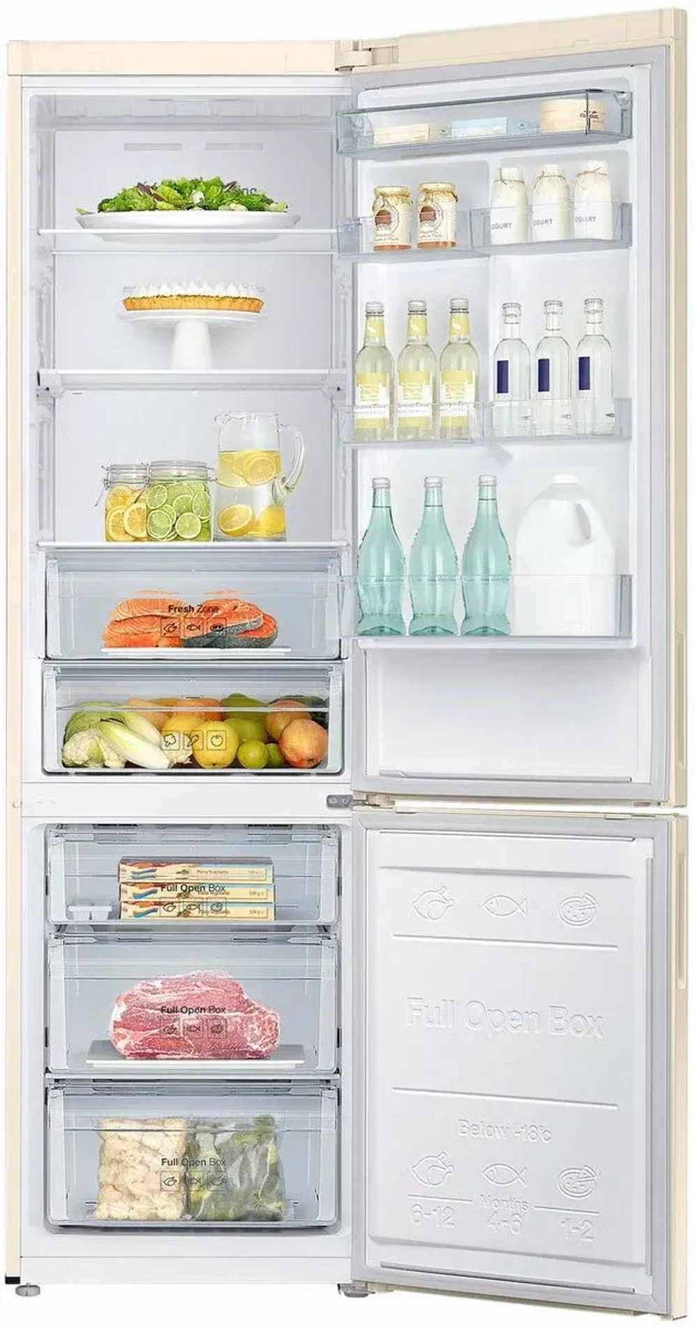 Холодильник с нижней морозильной камерой  Samsung RB37A5200EL/WT (NEW)