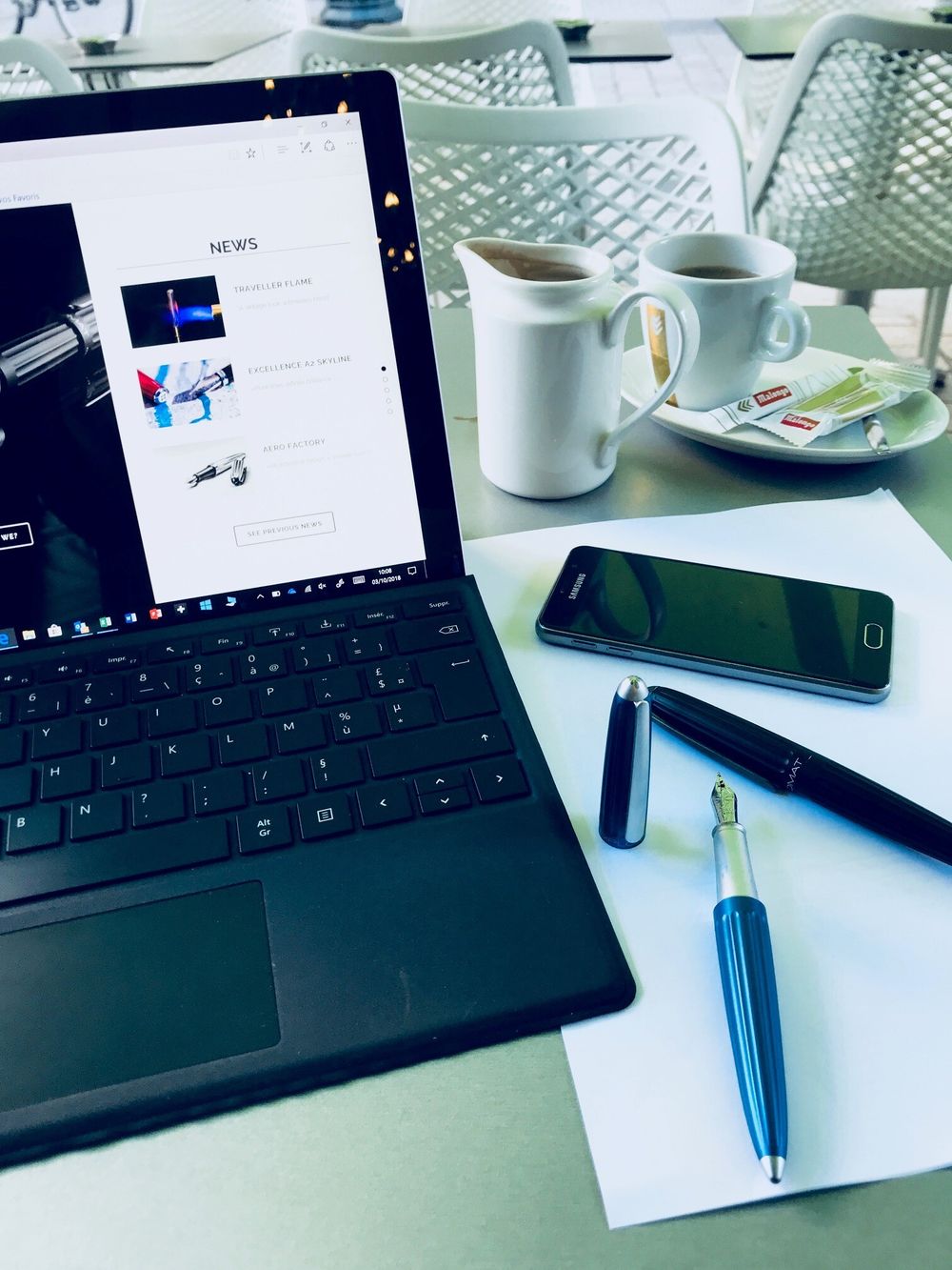 Перьевая ручка Diplomat Aero blue F (D40306023) 8