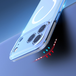 Усиленный прозрачный чехол с MagSafe от Dux Ducis для iPhone 17 Pro, серия Clin Mag Series (Open Ring Version)