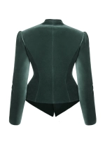 “Velvet moon” Жакет приталенный из шелковистого бархата