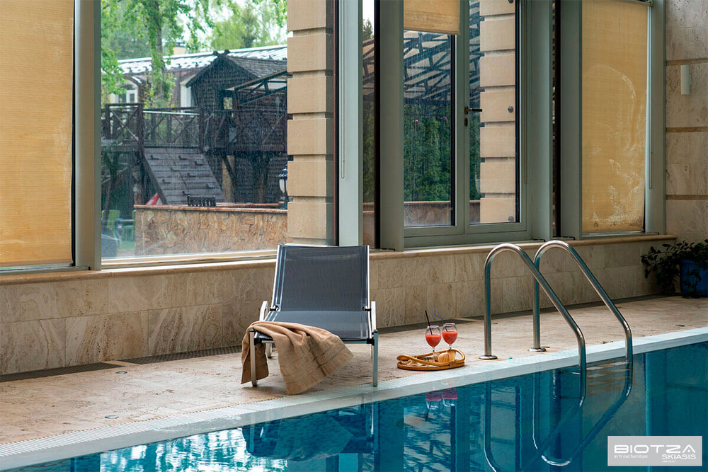 Шезлонг металлический Hera, антрацит