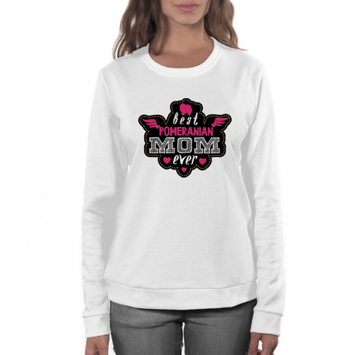 Свитшот "Лучшая мама Померанского Шпица"