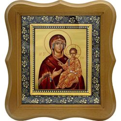 Люблинская икона Божьей Матери на холсте.