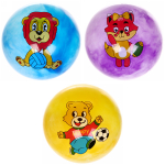 Мяч 22 см «Веселые Зверята» (50г), микс