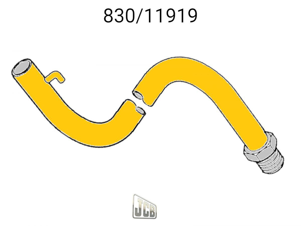 Трубка щупа КПП JCB 830/11919