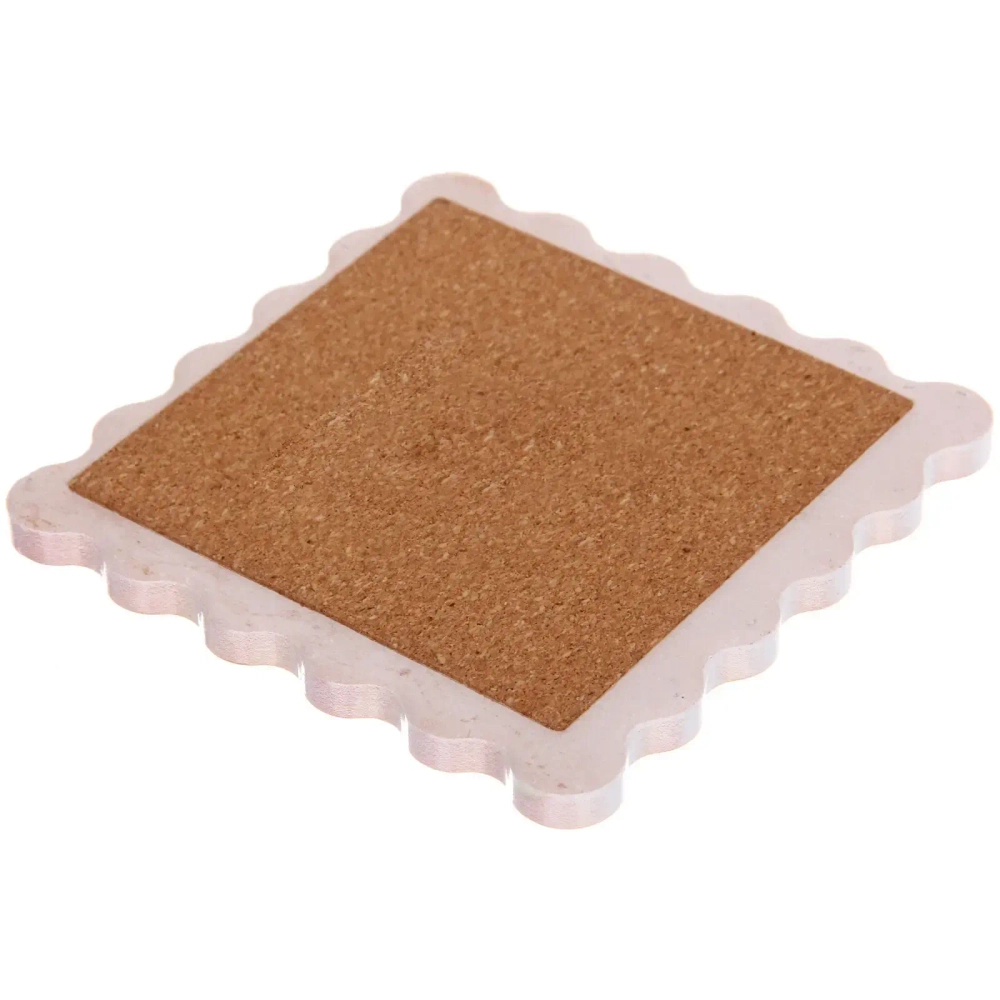 Подставка под кружку керамическая 10,5*10,5см «Печенька» пряничный домик с леденцами