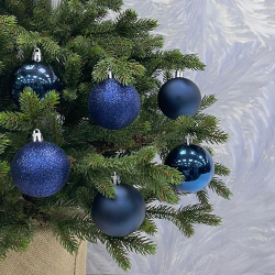 Набор шаров 30шт 6см House of seasons темно-синий в прозрачной упаковке