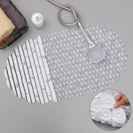 6850627 SPA-коврик для ванны на присосках SAVANNA «Марокко», 37×68 см, ромбы, цвет чёрно-белый