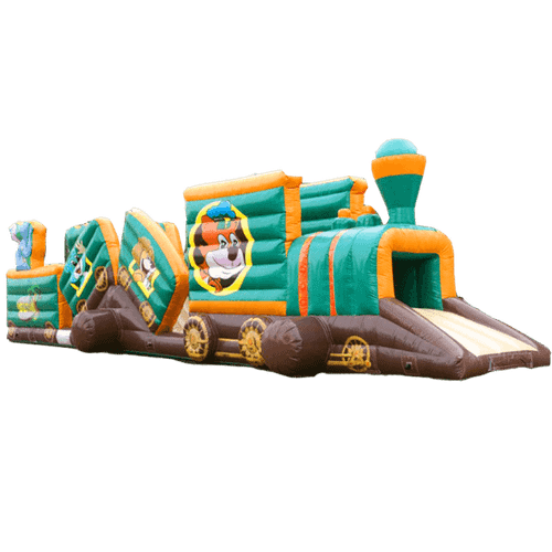 Коммерческий надувной батут "Тоннель мишкина радость"