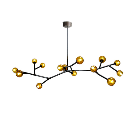 Ceiling design lamp  Last Night Branche by Damien Langlois-Meurinne (yellow)