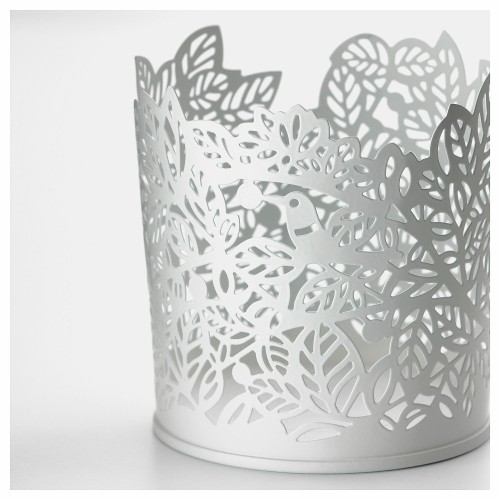 Подсвечник IKEA SAMVERKA (САМВЕРКА), Белый, Металл, 8 см