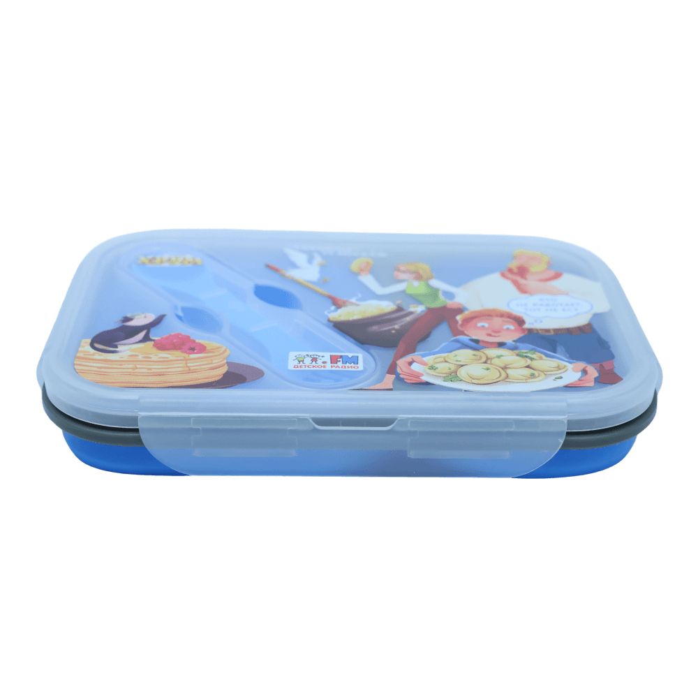 Ланч-бокс складной «Детективное агентство ХРУМ» (двухсекционный)