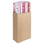 Бумага упаковочная "Love Story", 70x100 см, 10 дизайнов ассорти, ЗОЛОТАЯ СКАЗКА, 591916, 1шт