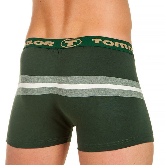 Мужские трусы боксеры зеленые с полоской Tom Tailor 70391/6069 322