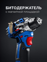 Набор аккумуляторного инструмента ЗУБР DB-121-42AB КОМПАКТ #5 (дрель-шуруповерт + УШМ + LED фонарь)