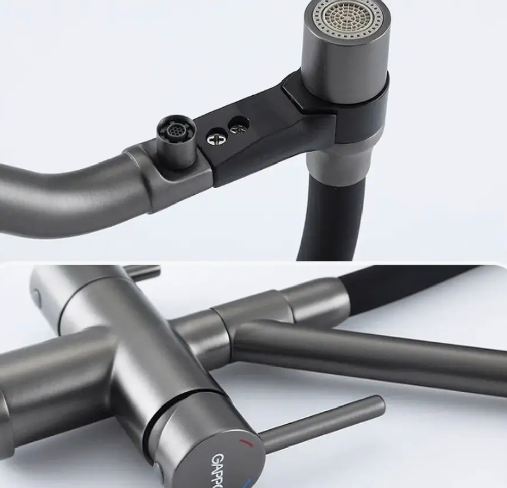 Смеситель для кухни с гибким изливом Gappo G4398-89