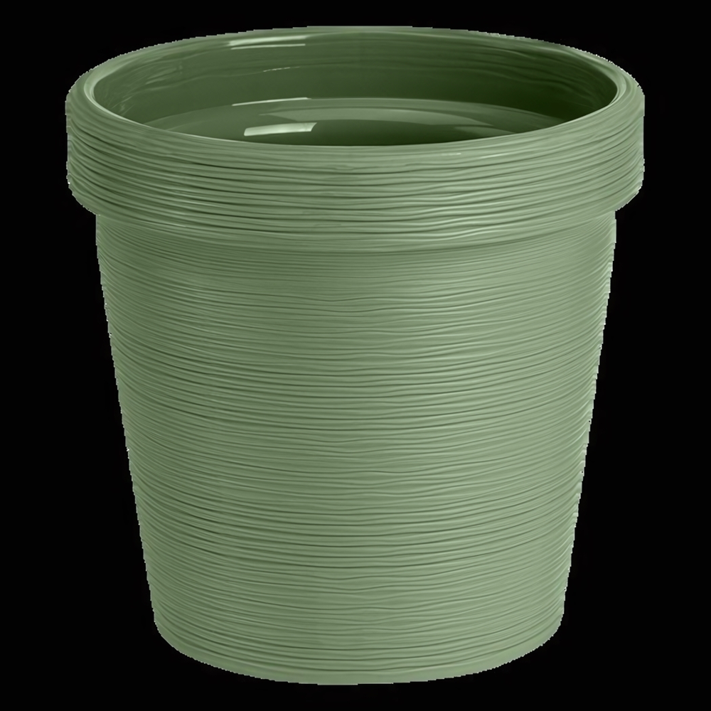 Кашпо для цветов пластиковое 3,57л d-19см «Терра» Оливковый