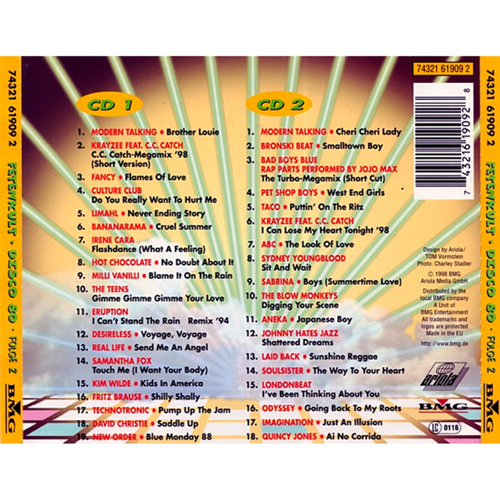Сборник / Fetenkult Disco 80, Vol.2 (2CD)
