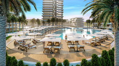 ЖК "Sapphire" Северный Кипр, район ISKELE. Расположен в элитном районе Северного Кипра, всего в 500 метрах от Средиземного моря, где находится специально выделенный клубный пляж. В ЖК расположен современный развлекательный центр с казино