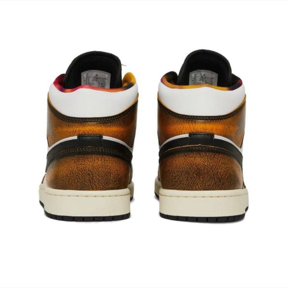 Jordan 1 Mid "Wear-Away Yellow Black"