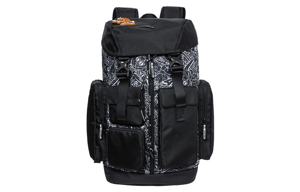 Anta Nylon Backpack Regular Unisex Camouflage