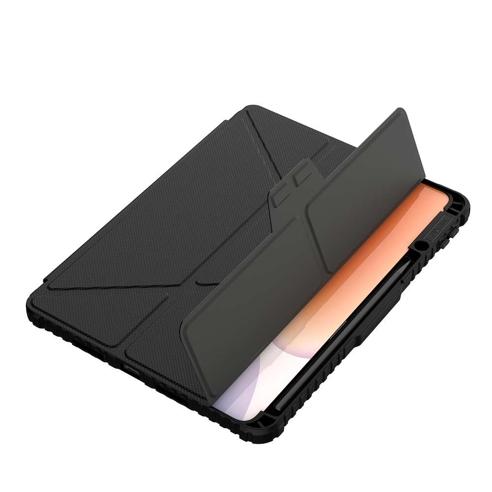 Чехол книжка от Nillkin для Xiaomi Pad 7 и 7 Pro, серия Bumper Pro Case-Multi Angle Folding Style, многофункциональный складной стиль