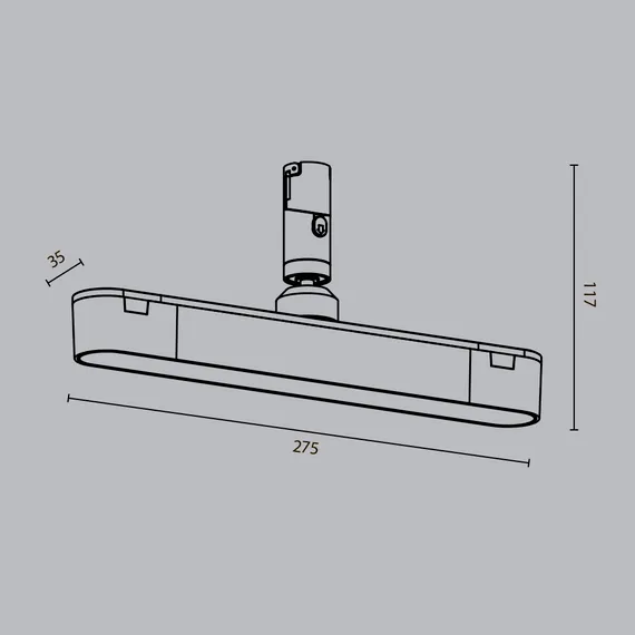 Трековый светильник Базис поворотный / Basis Rot Flexity 3000К 10Вт 100° Technical tr202-1-10w3k-b