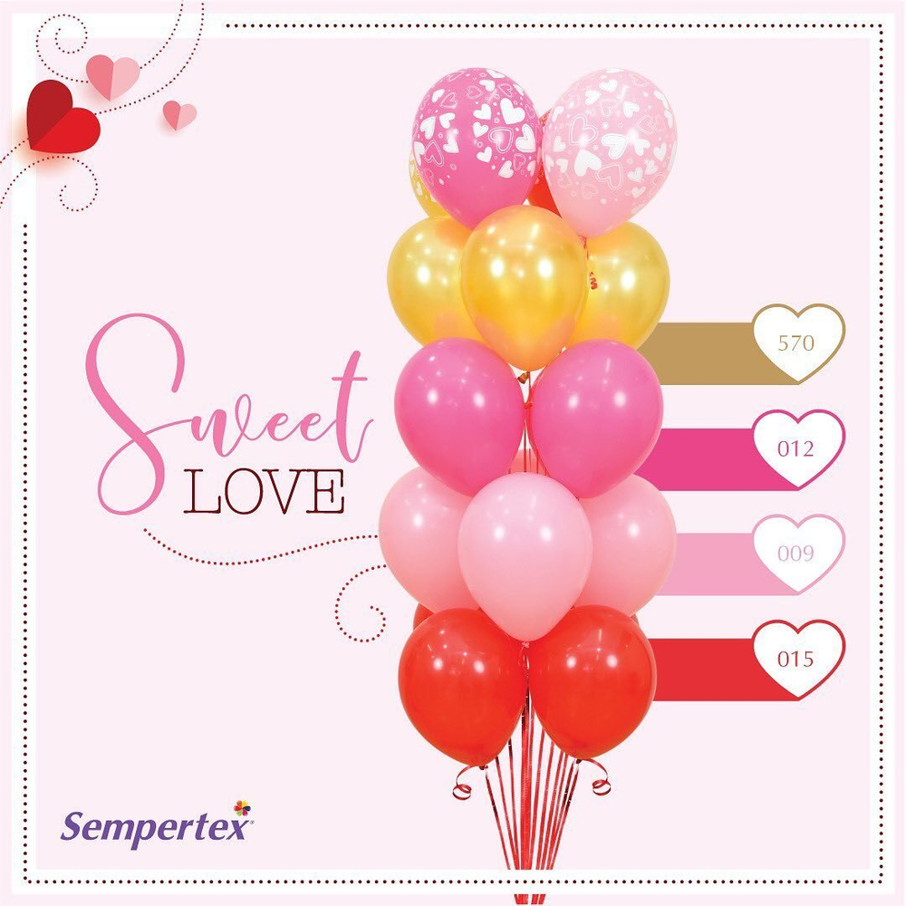 Шар 18" Красный, Пастель / Red 015 Sp