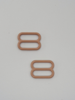 Кольцо, регулятор, крючок для бюстгальтера загорелый телесный 1 см