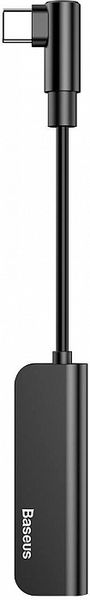 Аудио-переходник Baseus L53 Type-C Male to Type-C and 3.5 mm Female Adapter (с разъемом для зарядки) CATL53-01 Черный