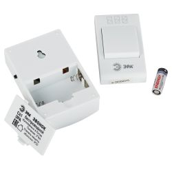 Звонок дверной ЭРА C61 беспроводной белый 32 мелодии