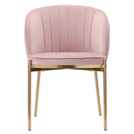 Стул coral, велюр, пыльная роза
