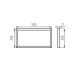 Светодиодная панель 300х600 KANLUX BRAVO PU28W3060NW W