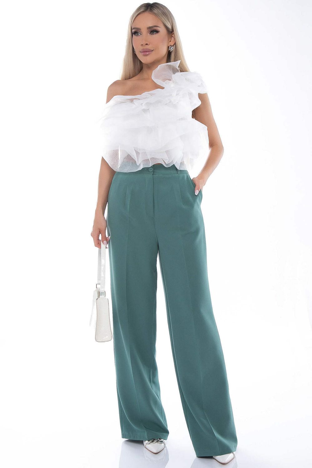 Брюки палаццо (мята) Б8843 LT Collection (Акция)