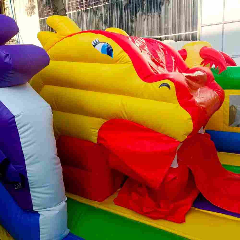 Коммерческий батут "Белый клык 2", размер 6*5*4 м